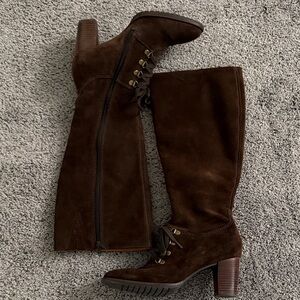 L.L. Bean Dark Brown Heeled Boots